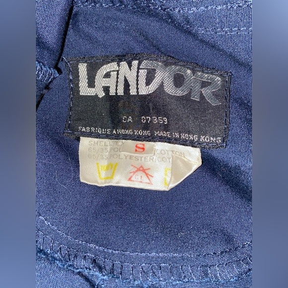 Women’s LANDOR vintage 90’s-Y2K navy‎ blue Anorak size small - Picture 5 of 10